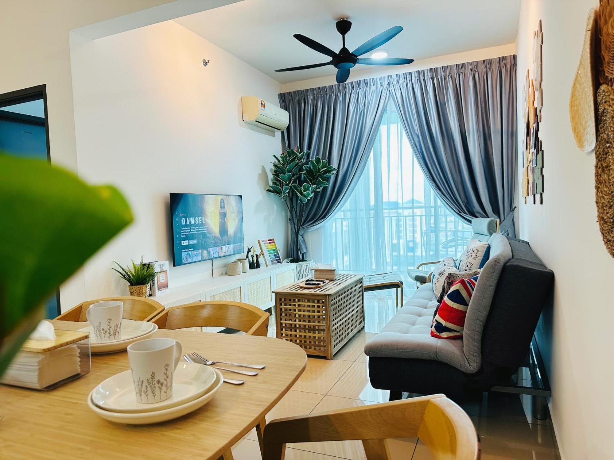 Apartment 6-8pax Bm Bandarperda Metropol 3minute Kpj Hospital *